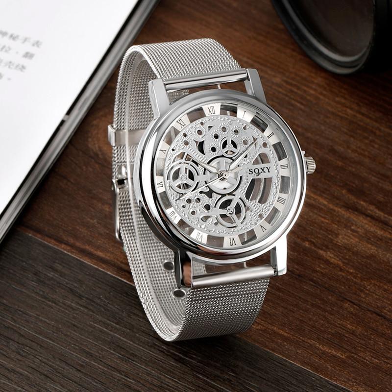 Unisex Luxury Metal Bracelet Watch ⌚✨ Unique Steel Design Elegant Gift | Silver & Gold 🤍🖤
