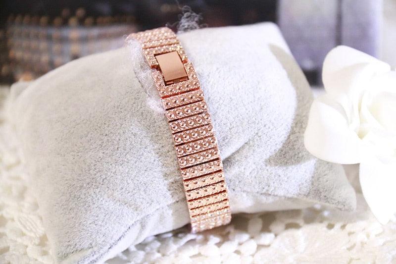 Women's Luxury Iced Out Crystal Rhinestone Watch ⌚✨ Small Dial Rose Gold Quartz | Rose Gold, Gold & Silver 🌹🤍