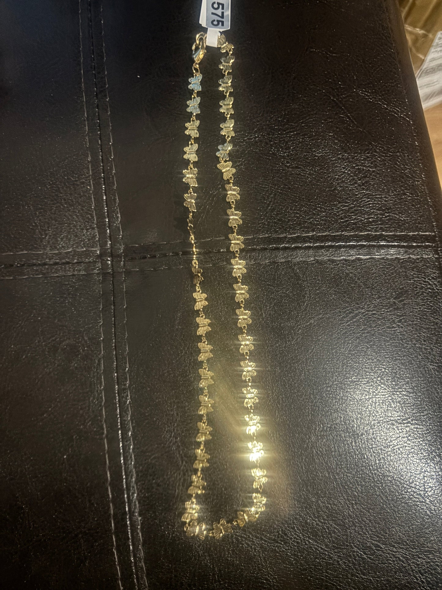 🦋✨ Gold Butterfly Chain Necklace 14" — Item #1575